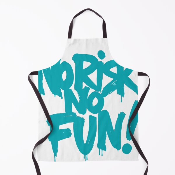 Item preview, No Risk No Fun – Bold Blue Graffiti Motivation designed and sold by andry01.