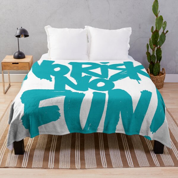 Item preview, No Risk No Fun – Bold Blue Graffiti Motivation designed and sold by andry01.
