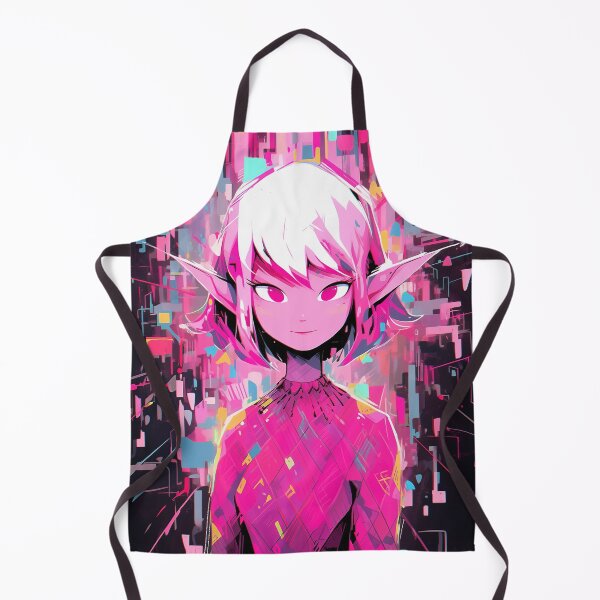 Item preview, Neon Pink Elf Anime Character designed and sold by bubblegoth.