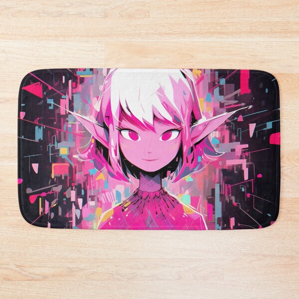 Item preview, Neon Pink Elf Anime Character designed and sold by bubblegoth.