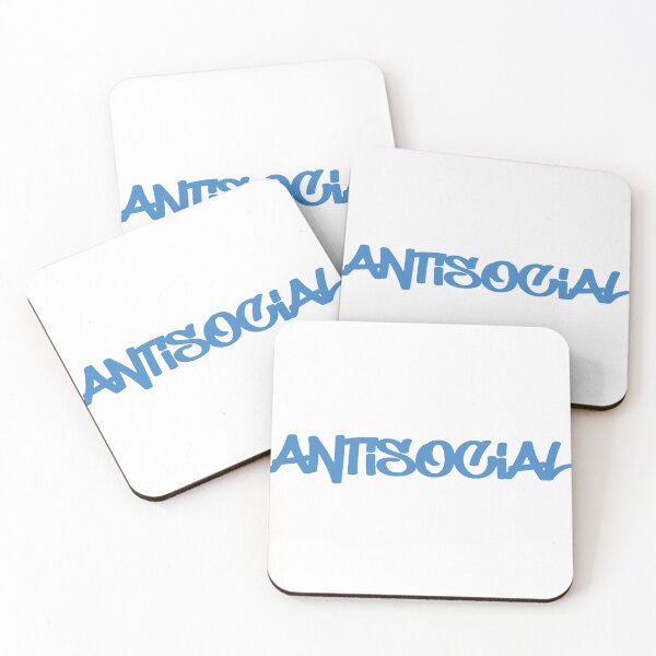 Item preview, Antisocial – Blue Graffiti Style Typography designed and sold by andry01.