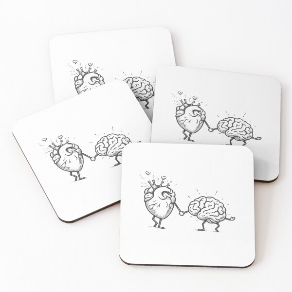 Item preview, Mental Health Awareness, Motivational, Mental Health Matters, Cute Brain Heart, School Psychologist designed and sold by toongstudio.