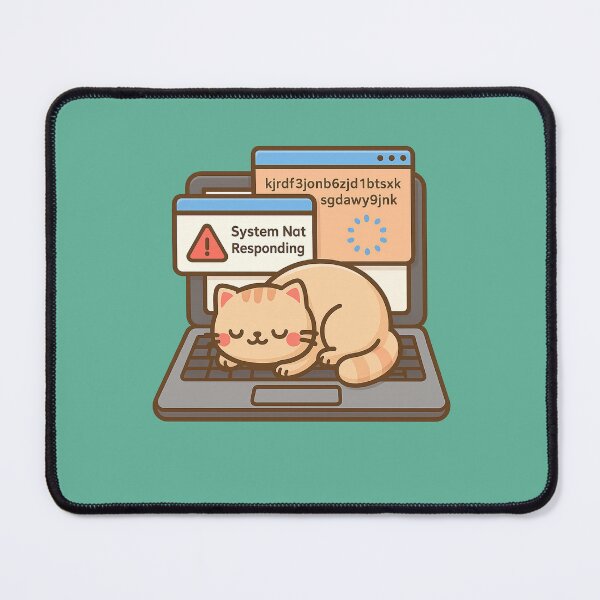 Item preview, Cat Sleeping on Laptop designed and sold by AnotherFemaleHuman.