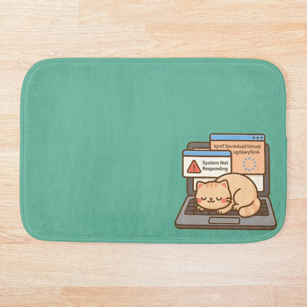 Item preview, Cat Sleeping on Laptop  designed and sold by AnotherFemaleHuman.