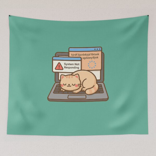 Item preview, Cat Sleeping on Laptop  designed and sold by AnotherFemaleHuman.