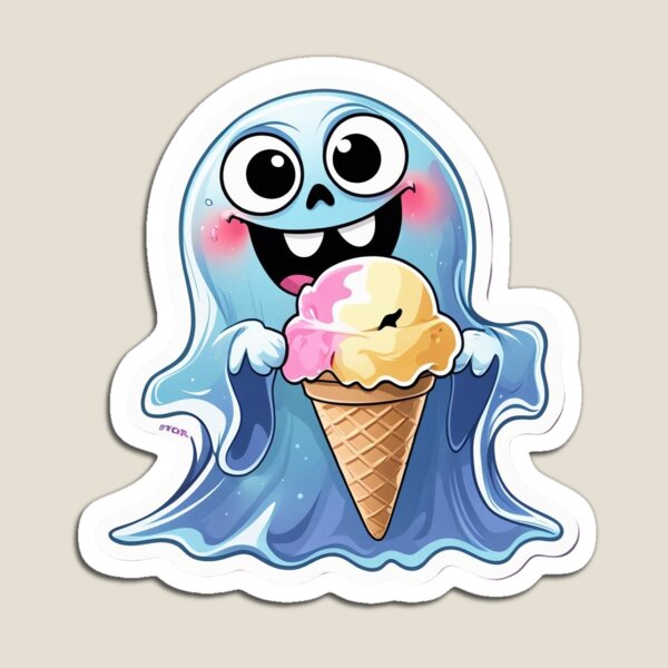 Item preview, Funny ghost having Ice-cream  designed and sold by RSUS.