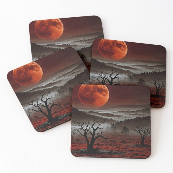 Item preview, Blood Moon over the Cursed Land designed and sold by PixelParadies.