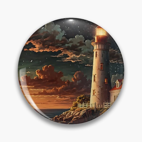 Artikelvorschau, Der Leuchtturm im Abendlicht entworfen und verkauft von PixelParadies.
