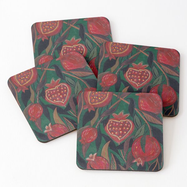 Item preview, pomegranates designed and sold by KCIllustrates.