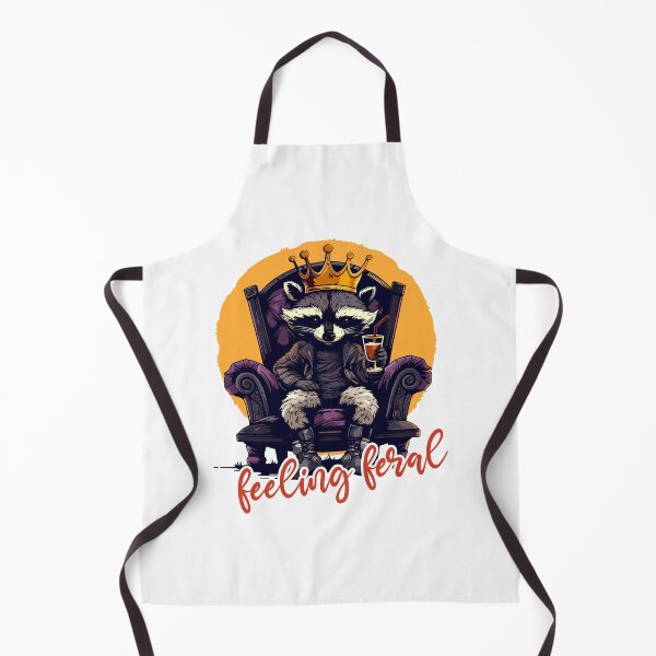 Item preview, Feeling Feral - Funny Raccoon On A Throne designed and sold by SiskinArt.