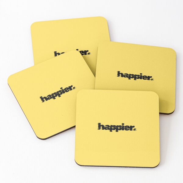 Item preview, happier. Yellow Print work designed and sold by Lifewithxi.