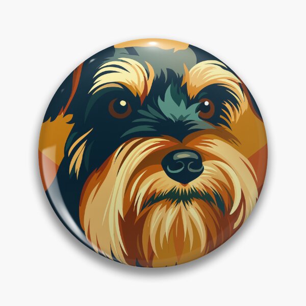 Item preview, Schnauzer Black and Silver Retro designed and sold by AntiqueImages.