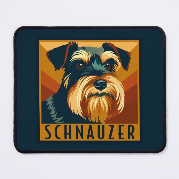 Item preview, Schnauzer Black and Silver Retro designed and sold by AntiqueImages.
