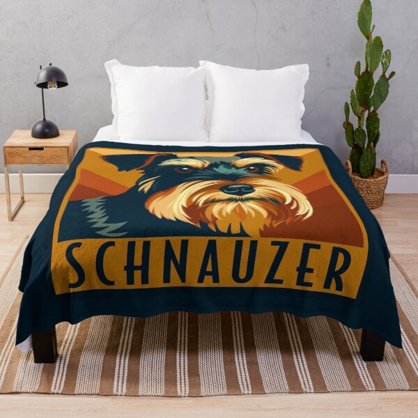 Item preview, Schnauzer Black and Silver Retro designed and sold by AntiqueImages.