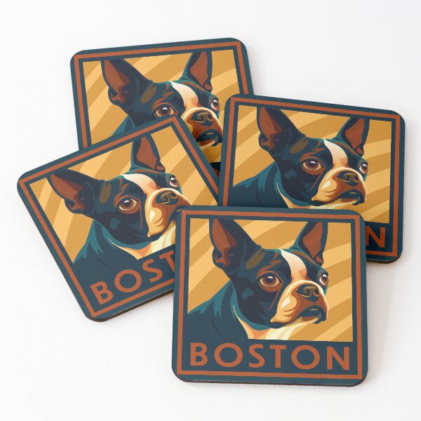 Item preview, Retro Boston Terrier Portrait designed and sold by AntiqueImages.