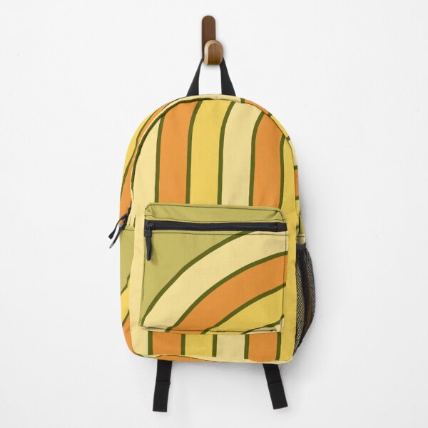 Item preview, 70s Retro Vintage Style Geometric Pattern Orange Yellow and Green designed and sold by tonymagnerart.