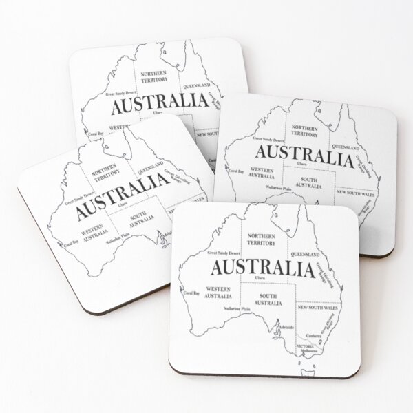 Item preview, Australian geographical map and its territories and states designed and sold by kfxforex.