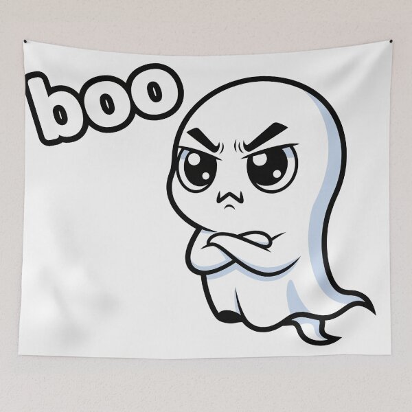 Item preview, Cute Disapproving Ghost "Boo" designed and sold by meesub.