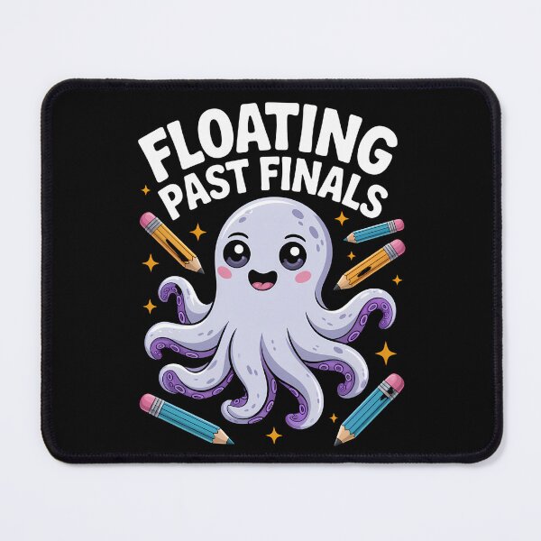 Item preview, Exam Octopus – Cute Floating Past Finals Study Humor designed and sold by Taans-Creation.