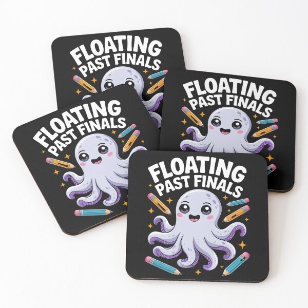 Item preview, Exam Octopus – Cute Floating Past Finals Study Humor designed and sold by Taans-Creation.