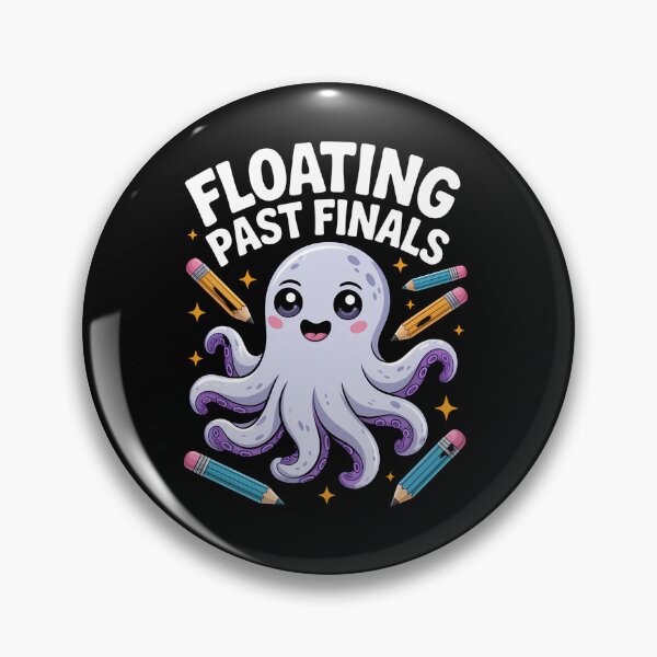 Item preview, Exam Octopus – Cute Floating Past Finals Study Humor designed and sold by Taans-Creation.