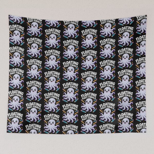 Item preview, Exam Octopus – Cute Floating Past Finals Study Humor designed and sold by Taans-Creation.
