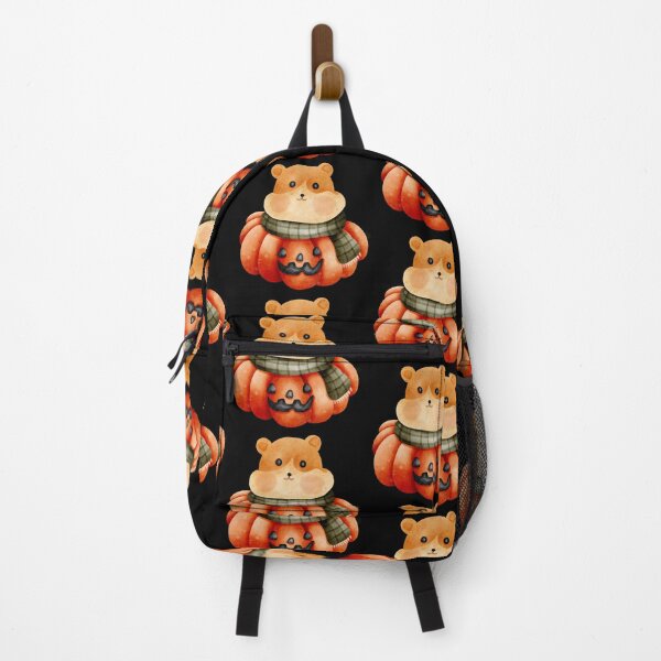 Item preview, Cute Hamster in Pumpkin – Cozy Autumn Halloween Illustration designed and sold by Pe.peach.