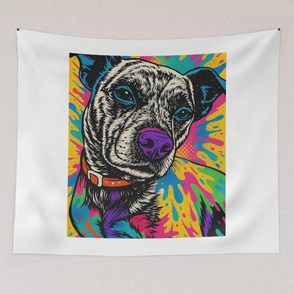 Item preview, Colorful Pitbull designed and sold by devilsxang3l.