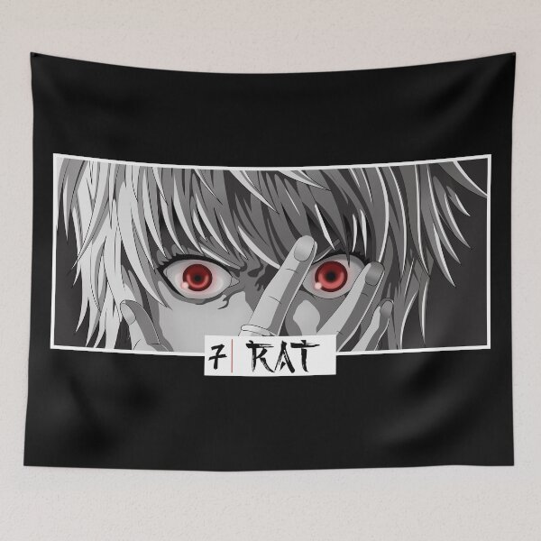 Aperçu de l'œuvre Rat Anime Eyes Monochrome Japonais Cozy Manga créée et vendue par Otakurypto.