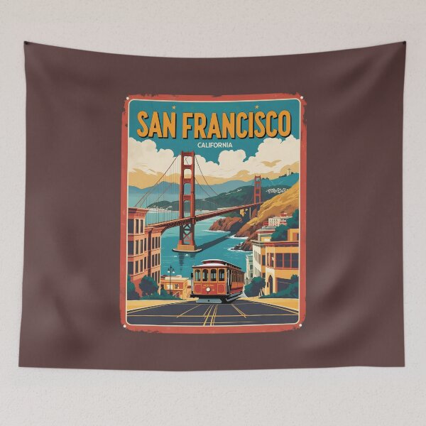 Item preview, Vintage San Francisco California Design designed and sold by GoodOldVintage.