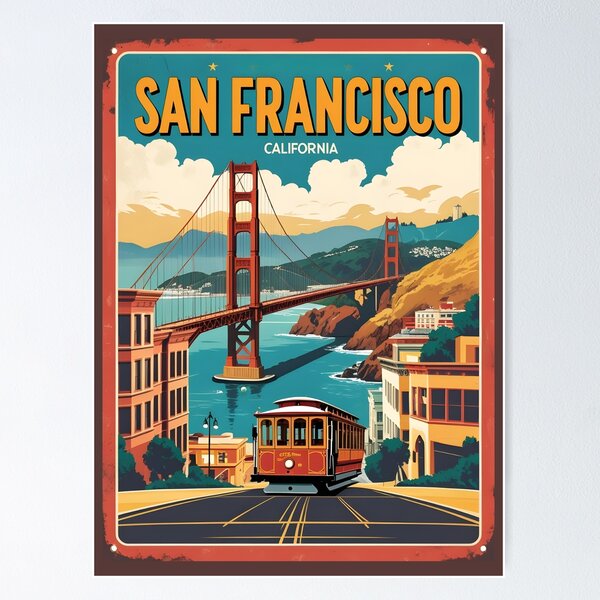 Item preview, Vintage San Francisco California Design designed and sold by GoodOldVintage.