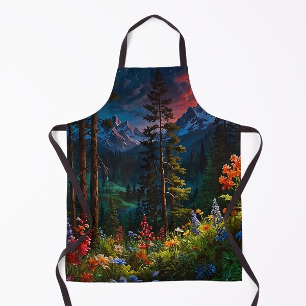 Item preview, Floral splendor in the mountain valley designed and sold by PixelParadies.