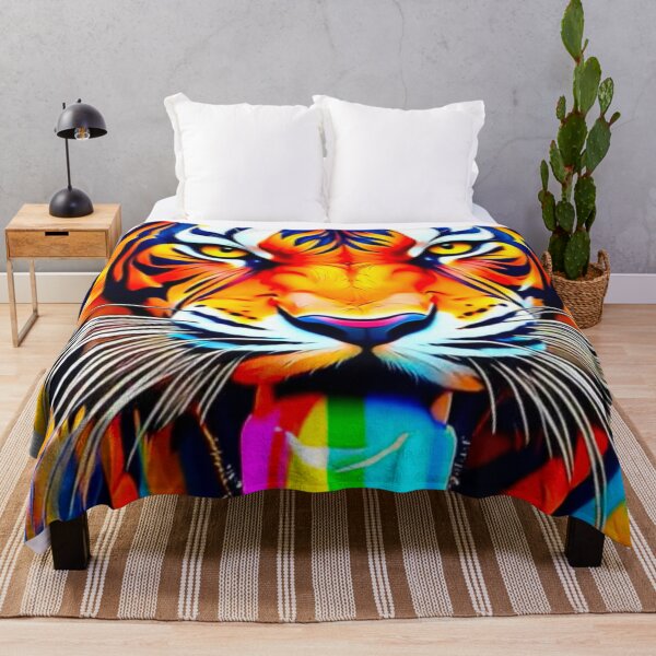 Item preview, Rainbow Tiger designed and sold by MatrixTattoo.