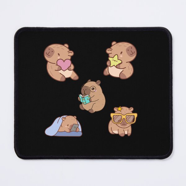 Item preview,   Cute Kawaii  funny Capybara Stickers Pack  designed and sold by Artistusha.