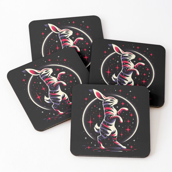 Item preview, Cosmic Rabbit with Stripes, Ai Generated Art  designed and sold by ACC .