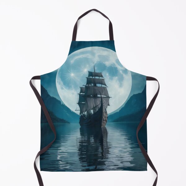 Item preview, Sailing ship at night. designed and sold by MyHappyArtShop.