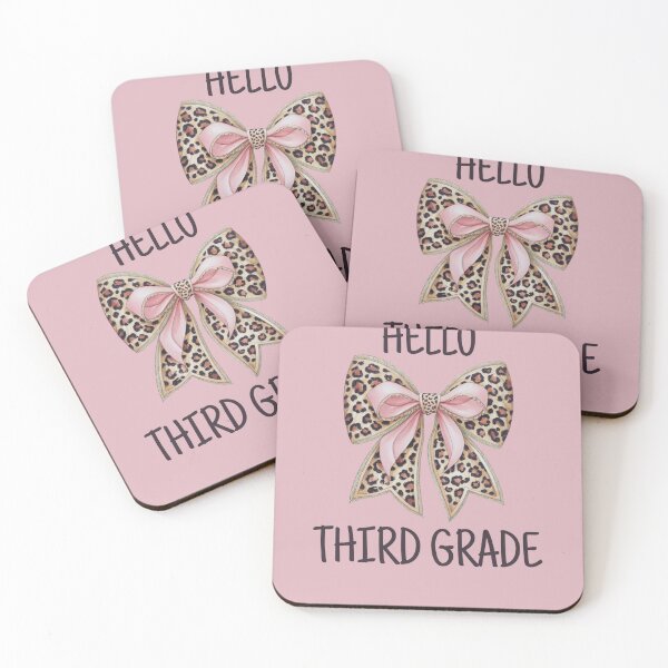Item preview, Hello Third Grade Cute Bow designed and sold by Viikis.