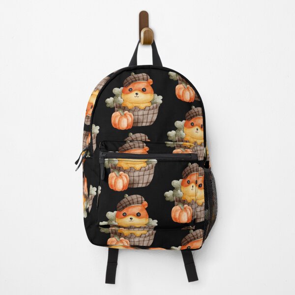 Item preview, Cozy Hamster in Maple Leaf Basket – Cute Autumn Illustration designed and sold by Pe.peach.