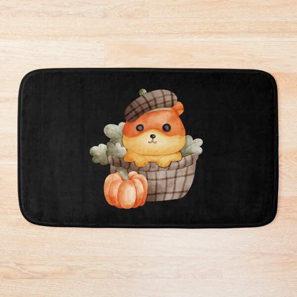 Item preview, Cozy Hamster in Maple Leaf Basket – Cute Autumn Illustration designed and sold by Pe.peach.