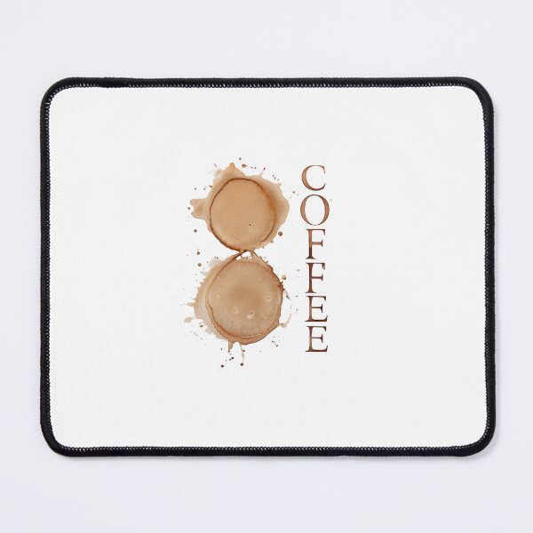 Item preview, Coffee Lover's Infinity Symbol | Coffee Stains Art Print | Minimalist Cafe and Kitchen Decor designed and sold by Colorful-Garden.