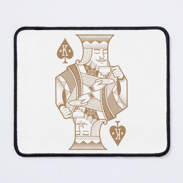 Item preview, Coffee Lovers Spade Courts - King gold designed and sold by FunkyHusky.