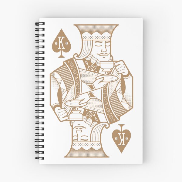 Item preview, Coffee Lovers Spade Courts - King gold designed and sold by FunkyHusky.