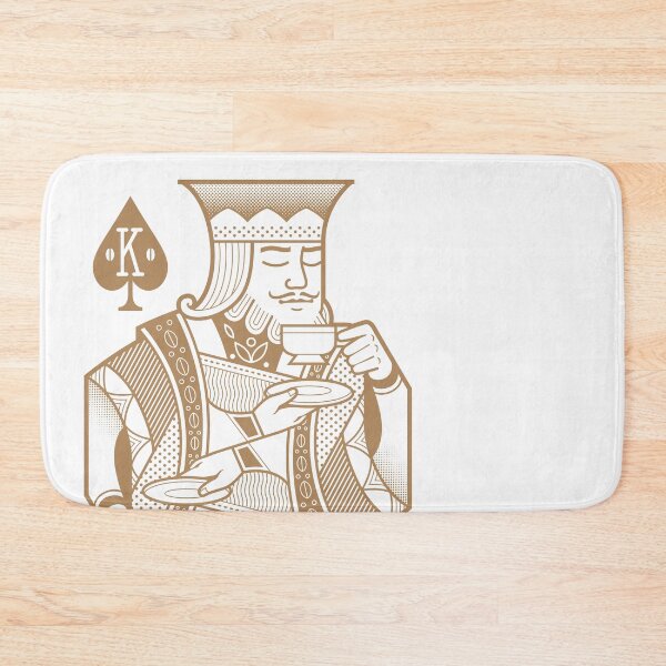Item preview, Coffee Lovers Spade Courts - King gold designed and sold by FunkyHusky.