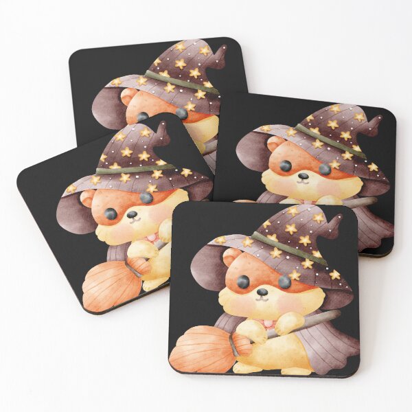 Item preview, Cute Witch Hamster – Magical Halloween Autumn Illustration designed and sold by Pe.peach.