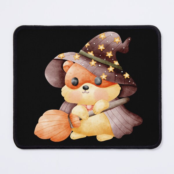 Item preview, Cute Witch Hamster – Magical Halloween Autumn Illustration designed and sold by Pe.peach.