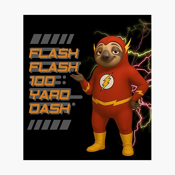 Item preview, Flash Flash 100 Yard Dash – Zootopia & The Flash Parody designed and sold by DimensionShift.
