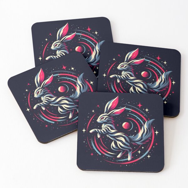 Item preview, Cosmic Rabbit with Stripes, Ai Generated Art  designed and sold by ACC .