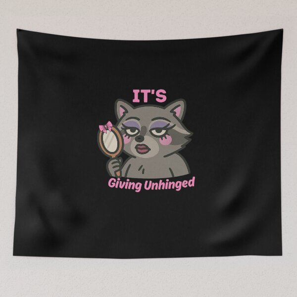 Item preview, It's Giving Unhinged -Sassy Racoon  designed and sold by Artistusha.