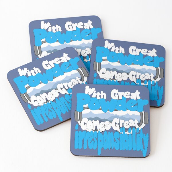 Item preview, With great POWDER comes great IRRESPONSIBILITY designed and sold by EpicStuff4All.