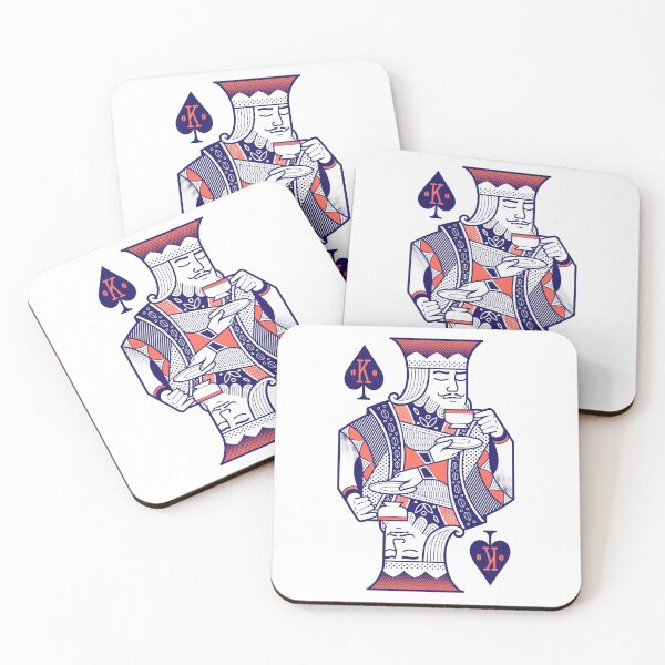 Item preview, Coffee Lovers Spade Courts - King designed and sold by FunkyHusky.
